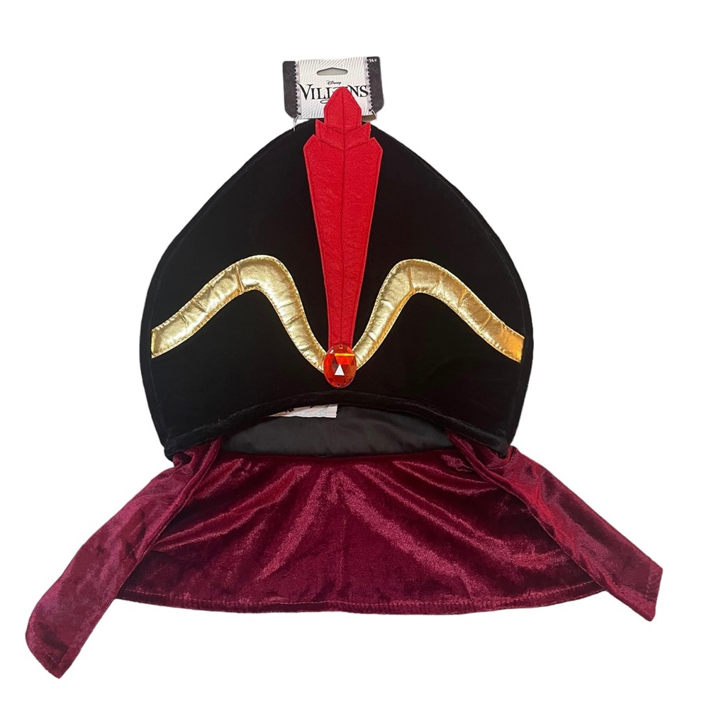 Disney Villains Aladdin Jafar Villain Costume Hat for Adults & Teens New W Tags